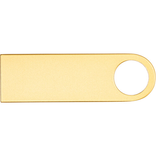 USB Stick Metall 8GB Bunt , Promo Effects MB , gold MB , 8 GB , Metall MB , 3 - 10 MB/s MB , 3,90cm x 0,40cm x 1,20cm (Länge x Höhe x Breite), Bild 2
