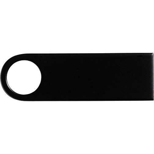 USB-Stick Metall 4GB Bunt , Promo Effects MB , schwarz MB , 4 GB , Metall MB , 3 - 10 MB/s MB , 3,90cm x 0,40cm x 1,20cm (Länge x Höhe x Breite), Bild 3