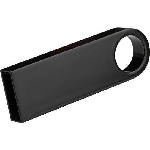 USB-Stick Metall 32GB Bunt , Promo Effects MB , schwarz MB , 32 GB , Metall MB , 3 - 10 MB/s MB , 3,90cm x 0,40cm x 1,20cm (Länge x Höhe x Breite), Bild 1