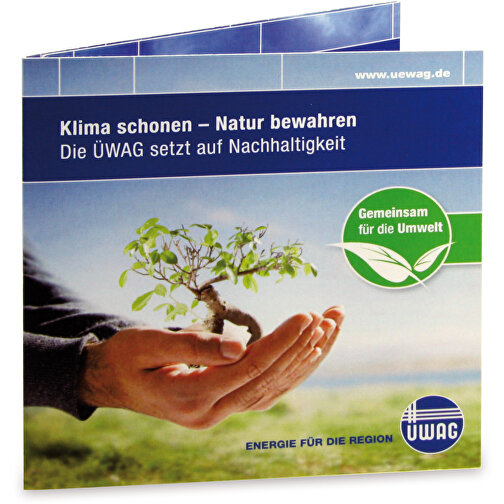 Green-Card Mit Samen - Sommerblumenmischung, 4/4-c , Saatgut, Papier,, 10,00cm x 10,00cm (Länge x Breite), Bild 3