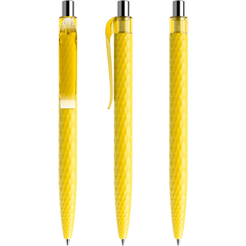 Prodir QS01 PMT Push Kugelschreiber , Prodir, lemon/silber poliert, Kunststoff/Metall, 14,10cm x 1,60cm (Länge x Breite), Bild 6