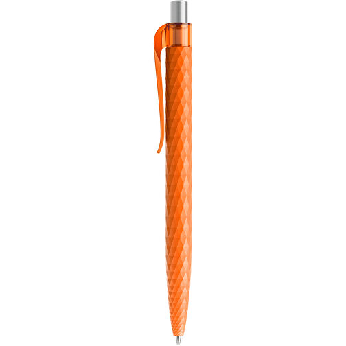 Prodir QS01 PMT Push Kugelschreiber , Prodir, orange/silber satiniert, Kunststoff/Metall, 14,10cm x 1,60cm (Länge x Breite), Bild 2