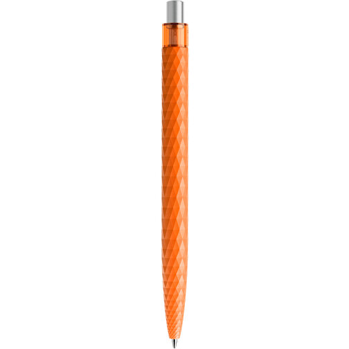Prodir QS01 PMT Push Kugelschreiber , Prodir, orange/silber satiniert, Kunststoff/Metall, 14,10cm x 1,60cm (Länge x Breite), Bild 3