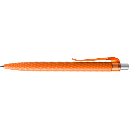 Prodir QS01 PMT Push Kugelschreiber , Prodir, orange/silber satiniert, Kunststoff/Metall, 14,10cm x 1,60cm (Länge x Breite), Bild 5