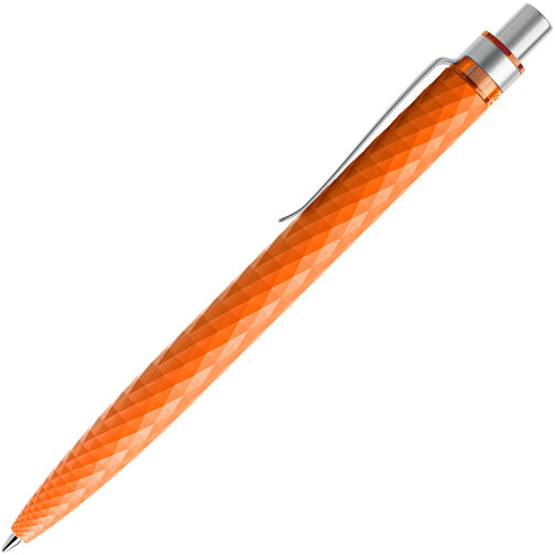 Prodir QS01 PMS Push Kugelschreiber , Prodir, orange/silber satiniert, Kunststoff/Metall, 14,10cm x 1,60cm (Länge x Breite), Bild 4