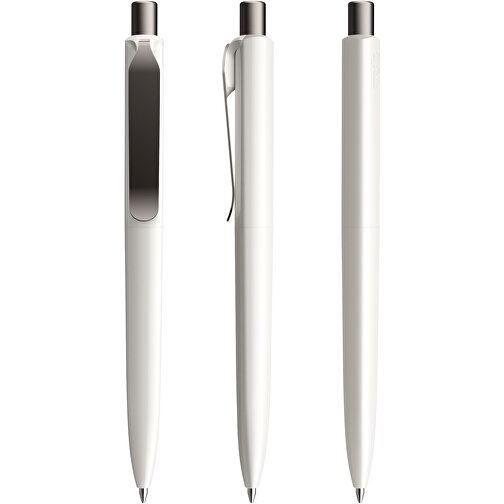Prodir DS8 PSP Push Kugelschreiber , Prodir, weiß/graphit satiniert, Kunststoff/Metall, 14,10cm x 1,50cm (Länge x Breite), Bild 6