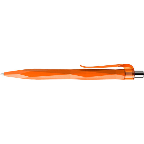 Prodir QS20 PMT Push Kugelschreiber , Prodir, orange / silber poliert, Kunststoff/Metall, 14,10cm x 1,60cm (Länge x Breite), Bild 6