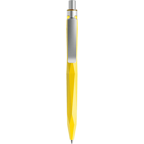 Prodir QS20 PMS Push Kugelschreiber , Prodir, lemon / silber satiniert, Kunststoff/Metall, 14,10cm x 1,60cm (Länge x Breite), Bild 1