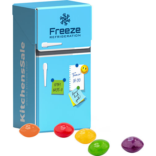 Slim Box Mini Skittles Fruits Kaubonbons , Werbebox aus weissem Karton, 1,80cm x 5,00cm x 2,50cm (Länge x Höhe x Breite), Bild 1