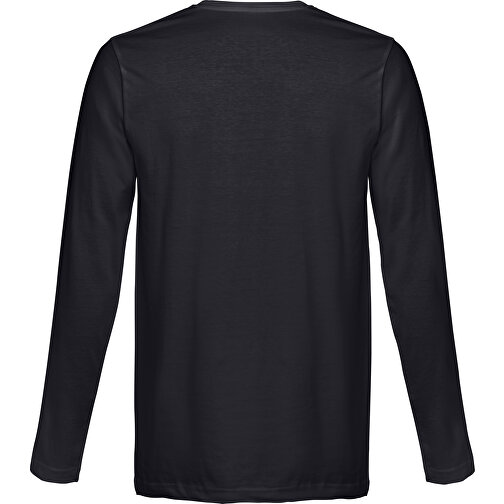THC BUCHAREST. Herren Langarm T-Shirt , schwarz, 100% Baumwolle, M, 73,00cm x 52,00cm (Länge x Breite), Bild 2