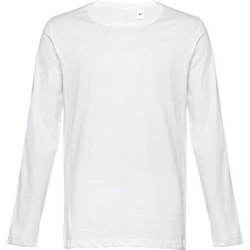 THC BUCHAREST WH. Langärmeliges T-Shirt Aus Baumwolle Für Herren , weiss, 100% Baumwolle, M, 73,00cm x 52,00cm (Länge x Breite), Bild 1