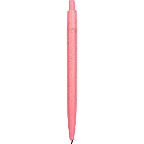 Kugelschreiber Sao Paulo , Promo Effects, pink, Weizenstroh, Kunststoff, 13,90cm (Länge), Bild 3