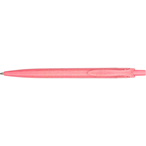 Kugelschreiber Sao Paulo , Promo Effects, pink, Weizenstroh, Kunststoff, 13,90cm (Länge), Bild 5