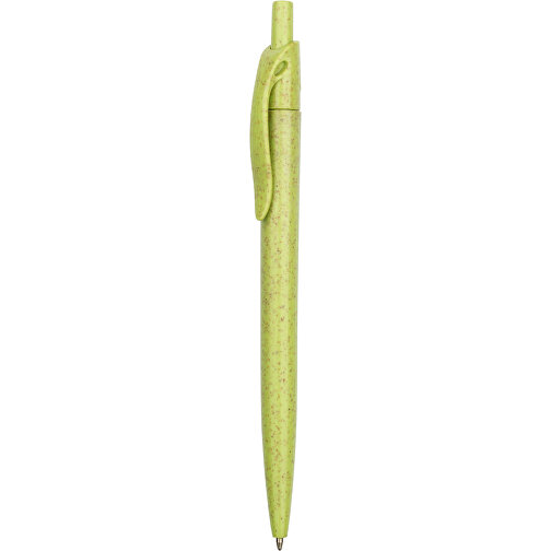 Kugelschreiber Sao Paulo Express , Promo Effects, grün, Weizenstroh, Kunststoff, 13,90cm (Länge), Bild 1