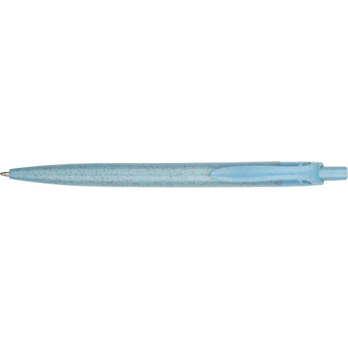 Kugelschreiber Sao Paulo Express , Promo Effects, blau, Weizenstroh, Kunststoff, 13,90cm (Länge), Bild 5