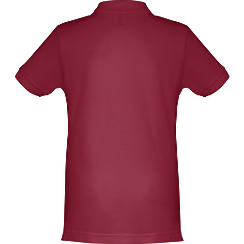 THC ADAM KIDS. Kurzärmeliges Baumwoll-Poloshirt Für Kinder (unisex) , burgunder, 100% Baumwolle, 12, 63,00cm x 46,00cm (Länge x Breite), Bild 2