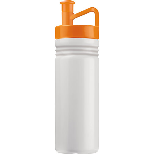 Sportflasche Adventure 500ml , weiß / orange, LDPE & PP, 22,50cm (Höhe), Bild 1