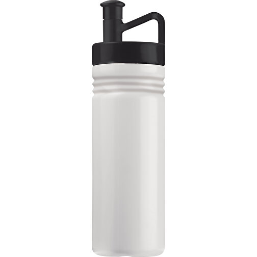 Sportflasche Adventure 500ml , weiß / schwarz, LDPE & PP, 22,50cm (Höhe), Bild 1
