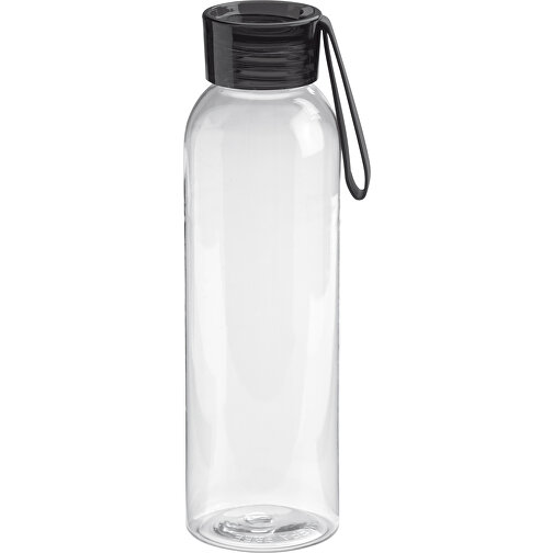 Trinkflasche 600ml , transparent schwarz, Tritan & PS, 22,70cm (Höhe), Bild 1