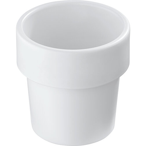 Heiß-aber-cool Kaffeebecher 240ml , weiß, Bio PE, 9,00cm (Höhe), Bild 1