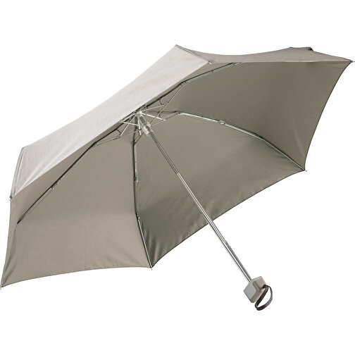 Ultraleichter 21” Regenschirm Mit Hülle , taupe, Pongee PolJater, 17,50cm x 4,00cm x 6,00cm (Länge x Höhe x Breite), Bild 1