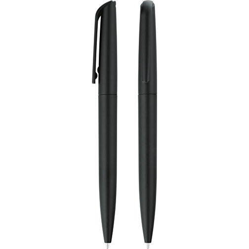 Drehkugelschreiber 'Omega' , schwarz, ABS, 14,00cm (Länge), Bild 1