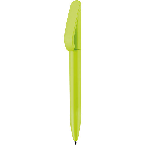 Kugelschreiber Slash Soft-Touch Hergestellt In Deutschland , hellgrün, ABS, 14,50cm (Länge), Bild 1