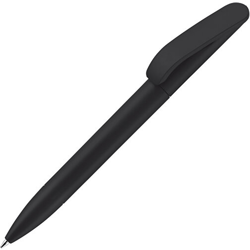 Kugelschreiber Slash Soft-Touch Hergestellt In Deutschland , schwarz, ABS, 14,50cm (Länge), Bild 2