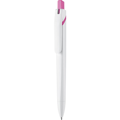 Kugelschreiber SpaceLab , weiss / rosé, ABS, 14,50cm (Länge), Bild 1