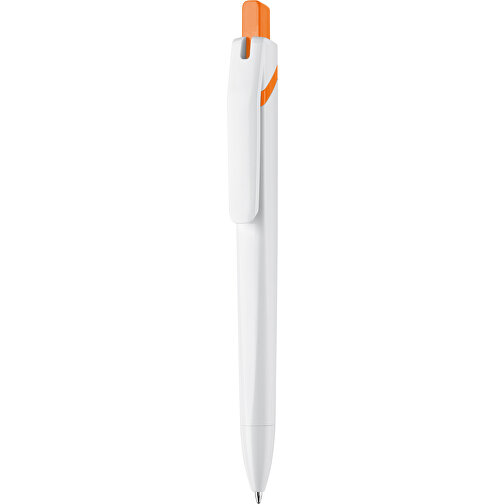 Kugelschreiber SpaceLab , weiß / orange, ABS, 14,50cm (Länge), Bild 1