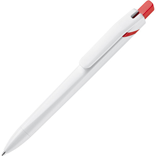 Kugelschreiber SpaceLab , weiß / rot, ABS, 14,50cm (Länge), Bild 2