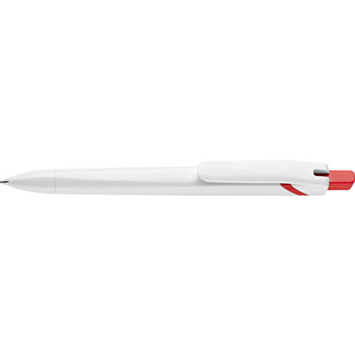 Kugelschreiber SpaceLab , weiss / rot, ABS, 14,50cm (Länge), Bild 3