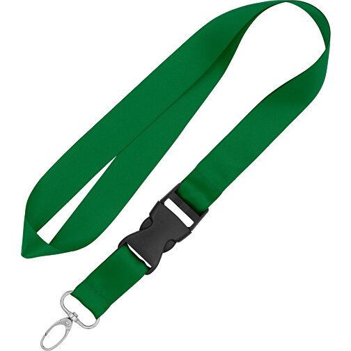 Schlüsselband Basic Oval , Promo Effects, grün, Satin, 105,00cm x 2,50cm (Länge x Breite), Bild 1