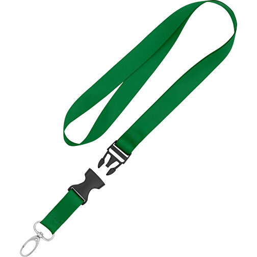 Schlüsselband Basic Oval , Promo Effects, grün, Satin, 105,00cm x 1,90cm (Länge x Breite), Bild 2
