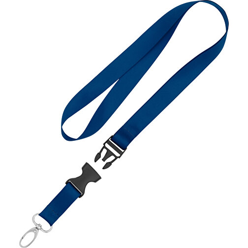 Schlüsselband Basic Oval , Promo Effects, dunkelblau, Satin, 105,00cm x 1,90cm (Länge x Breite), Bild 2