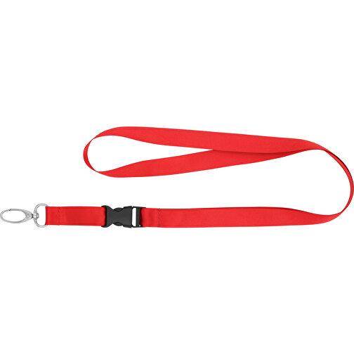 Schlüsselband Basic Oval , Promo Effects, rot, Satin, 105,00cm x 1,60cm (Länge x Breite), Bild 3