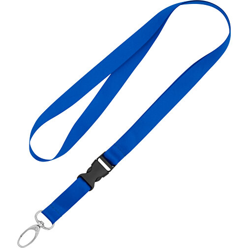 Schlüsselband Basic Oval , Promo Effects, royalblau, Satin, 105,00cm x 1,60cm (Länge x Breite), Bild 1