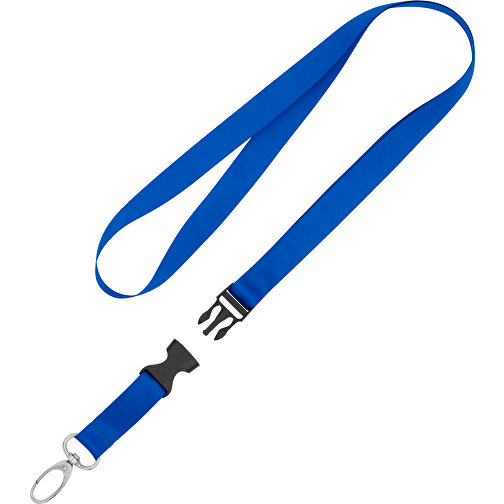 Schlüsselband Basic Oval , Promo Effects, royalblau, Satin, 105,00cm x 1,60cm (Länge x Breite), Bild 2