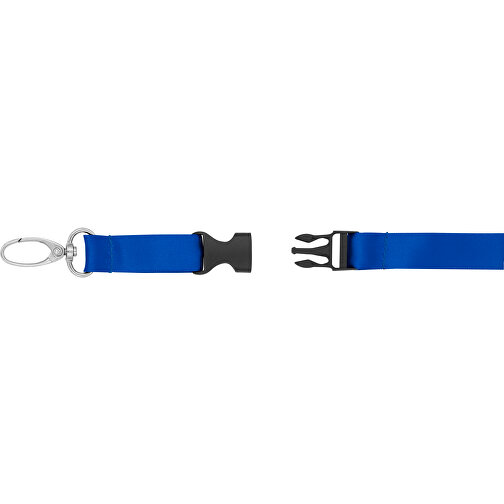 Schlüsselband Basic Oval , Promo Effects, royalblau, Satin, 105,00cm x 1,60cm (Länge x Breite), Bild 6