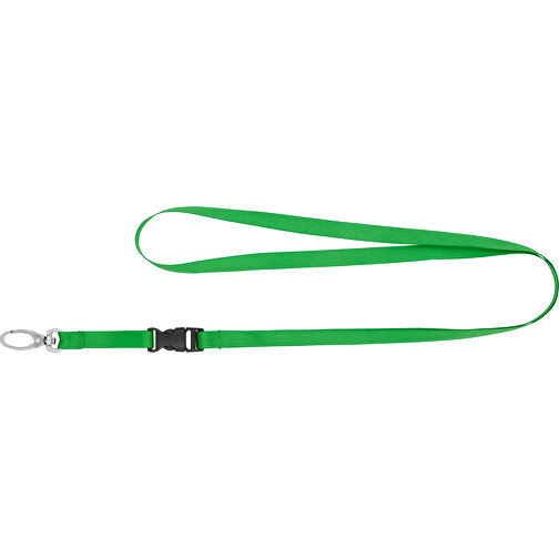 Schlüsselband Basic Oval , Promo Effects, grasgrün, Satin, 105,00cm x 0,90cm (Länge x Breite), Bild 3