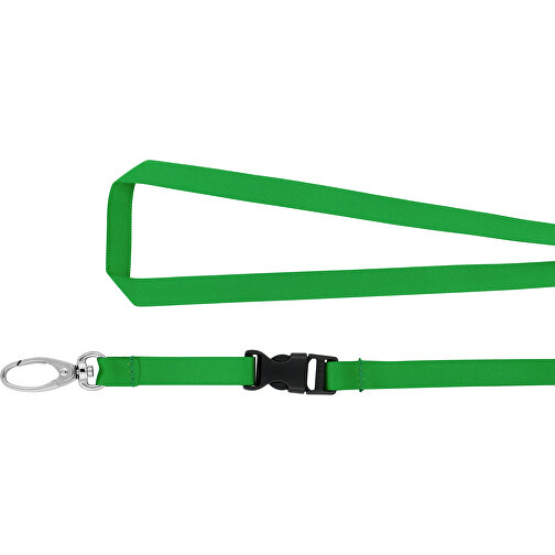 Schlüsselband Basic Oval , Promo Effects, grasgrün, Satin, 105,00cm x 0,90cm (Länge x Breite), Bild 4