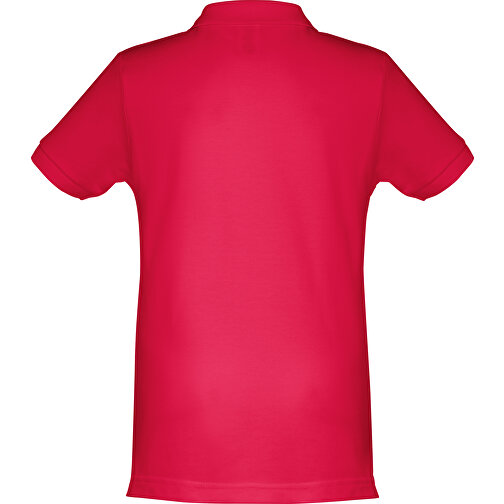THC ADAM KIDS. Kurzärmeliges Baumwoll-Poloshirt Für Kinder (unisex) , rot, 100% Baumwolle, 6, 51,00cm x 37,00cm (Länge x Breite), Bild 2