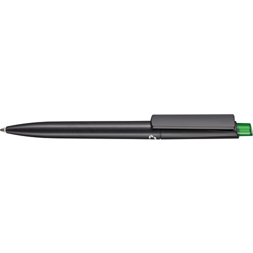 Kugelschreiber CREST RECYCLED + Schwarz , Ritter-Pen, schwarz recycled/limonen-grün TR/FR, ABS-Kunststoff, 149,00cm (Länge), Bild 3