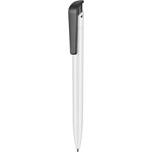 Kugelschreiber PLANT , Ritter-Pen, weiß/schwarz, PLA (Basis Mais, bio.-abbaubar), 145,00cm (Länge), Bild 1