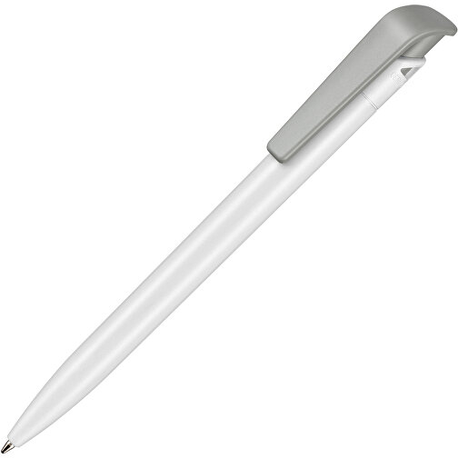 Kugelschreiber PLANT , Ritter-Pen, weiss/grau, PLA (Basis Mais, bio.-abbaubar), 145,00cm (Länge), Bild 2