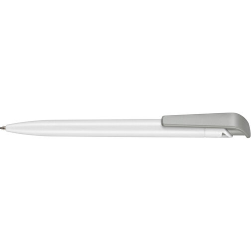 Kugelschreiber PLANT , Ritter-Pen, weiss/grau, PLA (Basis Mais, bio.-abbaubar), 145,00cm (Länge), Bild 3