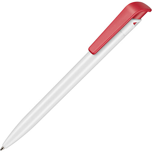 Kugelschreiber PLANT , Ritter-Pen, weiss/rot, PLA (Basis Mais, bio.-abbaubar), 145,00cm (Länge), Bild 2