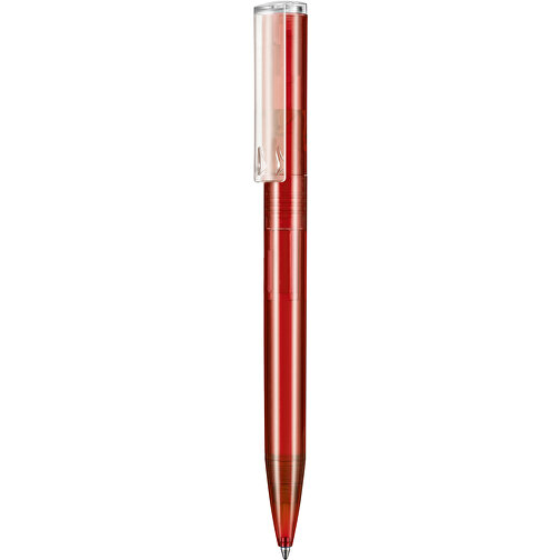 Kugelschreiber LIFT TRANSPARENT P , Ritter-Pen, kirsch-rot TR/FR, ABS-Kunststoff, 140,00cm (Länge), Bild 1