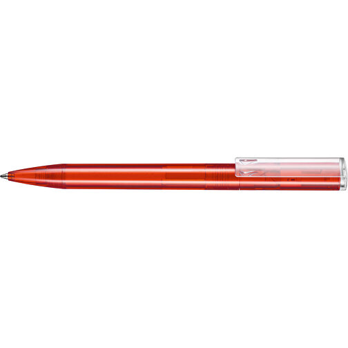 Kugelschreiber LIFT TRANSPARENT P , Ritter-Pen, feuer-rot TR/FR, ABS-Kunststoff, 140,00cm (Länge), Bild 3