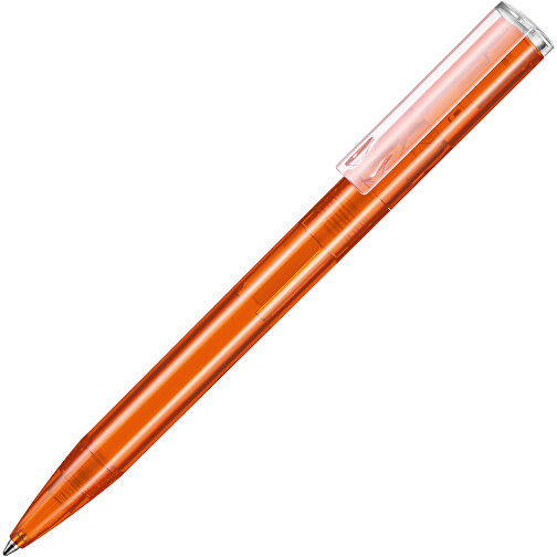 Kugelschreiber LIFT TRANSPARENT P , Ritter-Pen, clementine-orange TR/FR, ABS-Kunststoff, 140,00cm (Länge), Bild 2